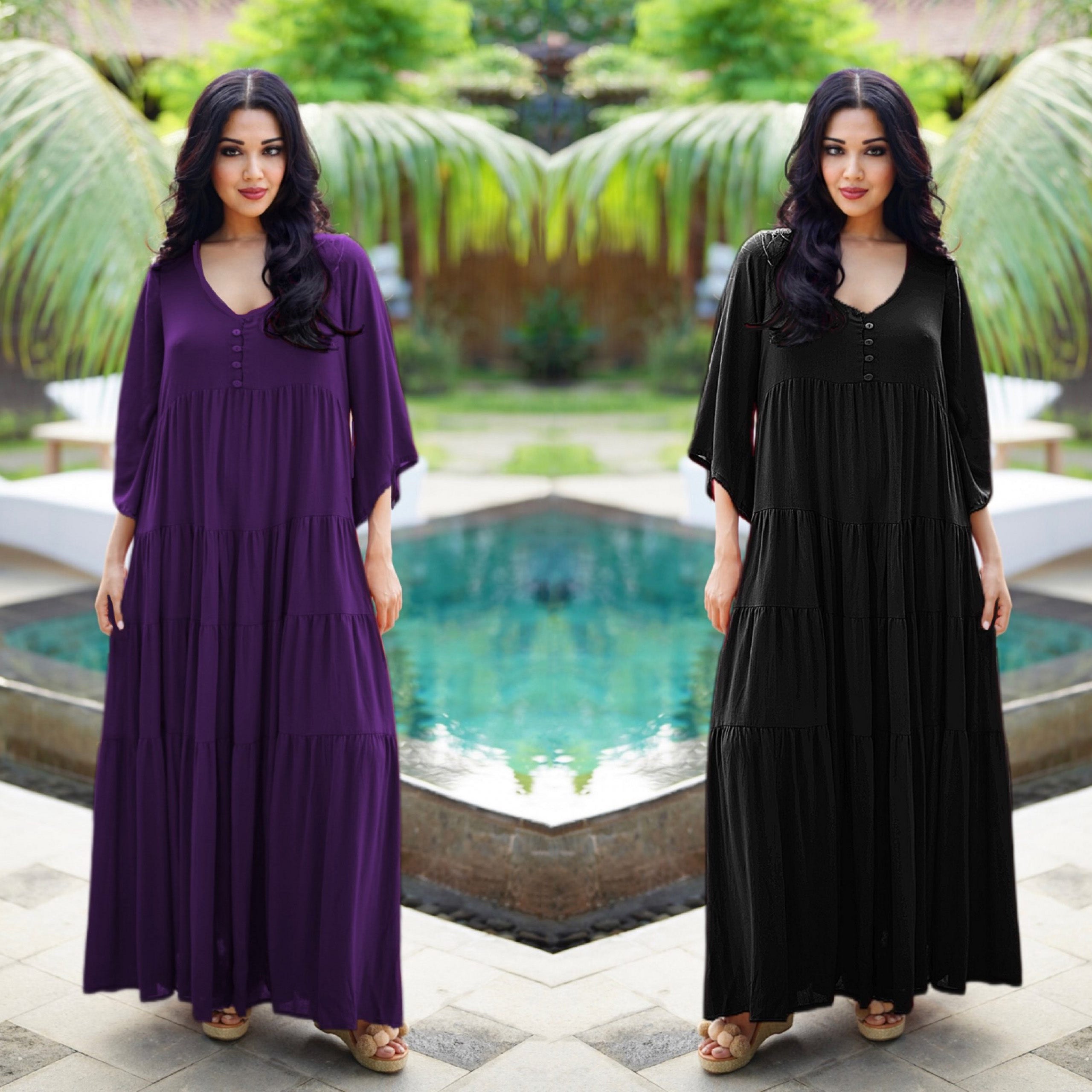 Shelby Button-Down Tie Back Babydoll Empire Dress