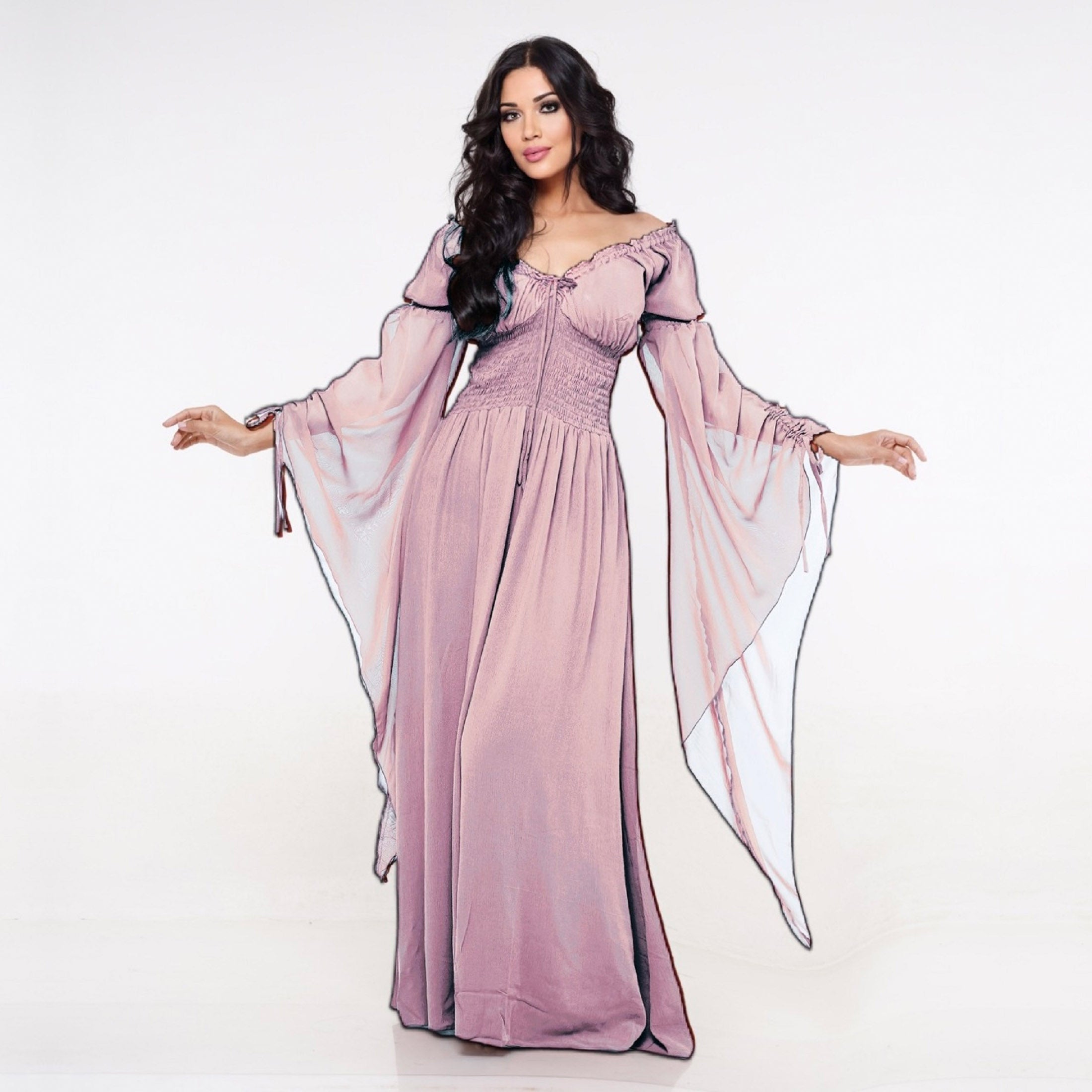 Clarissa Flowing Sleeve Renaissance Romantic Maxi Dress