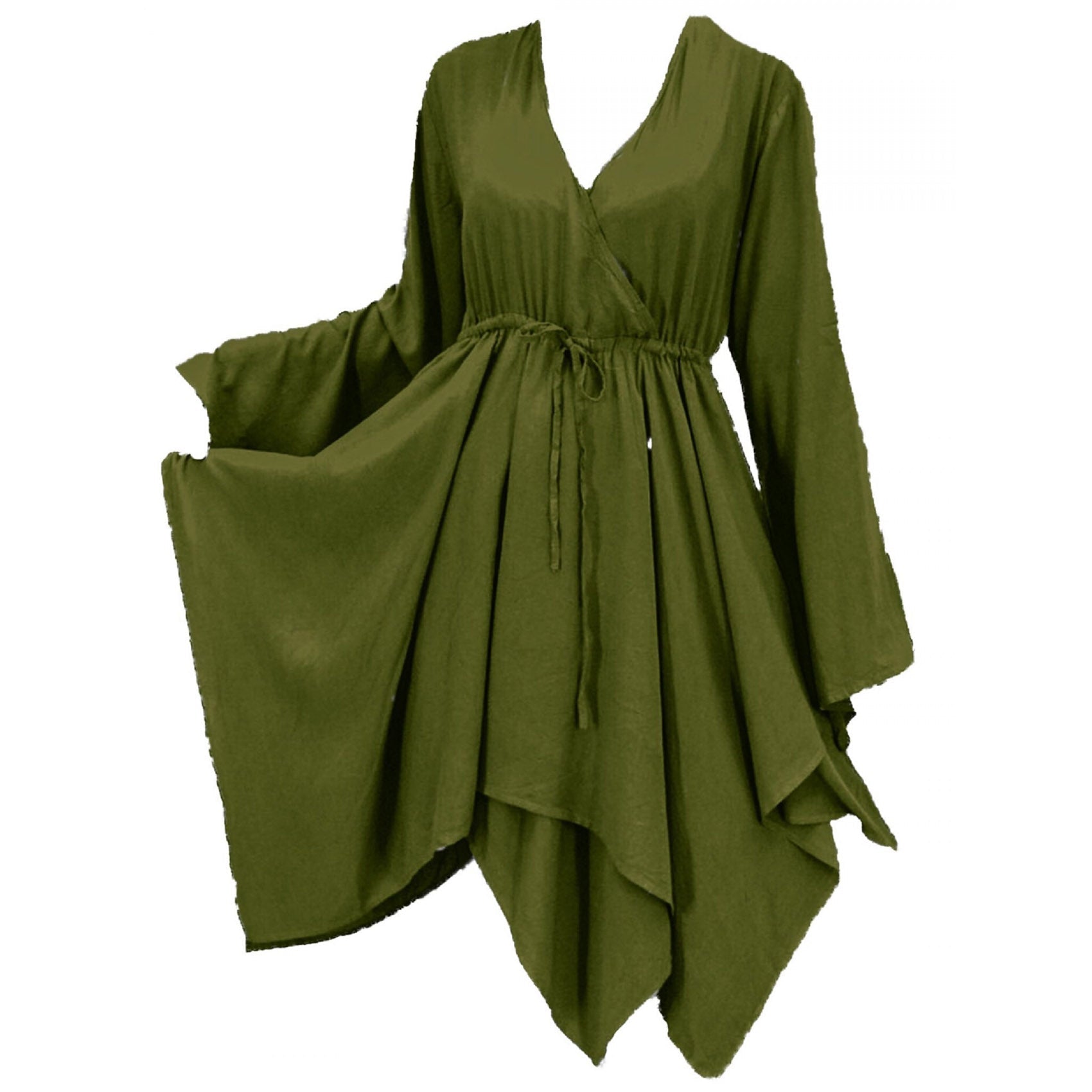 Scarlette V Neckline Asymmetrical Long Sleeve Boho Blouse