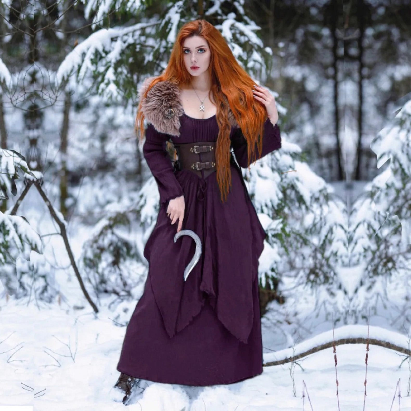 Kimber Long Sleeved Layered Renaissance Boho Dress