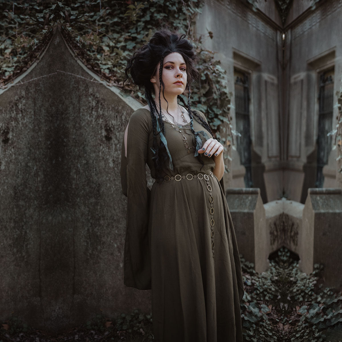 Carrie Cottagegoth Renaissance Bohemian Maxi Dress