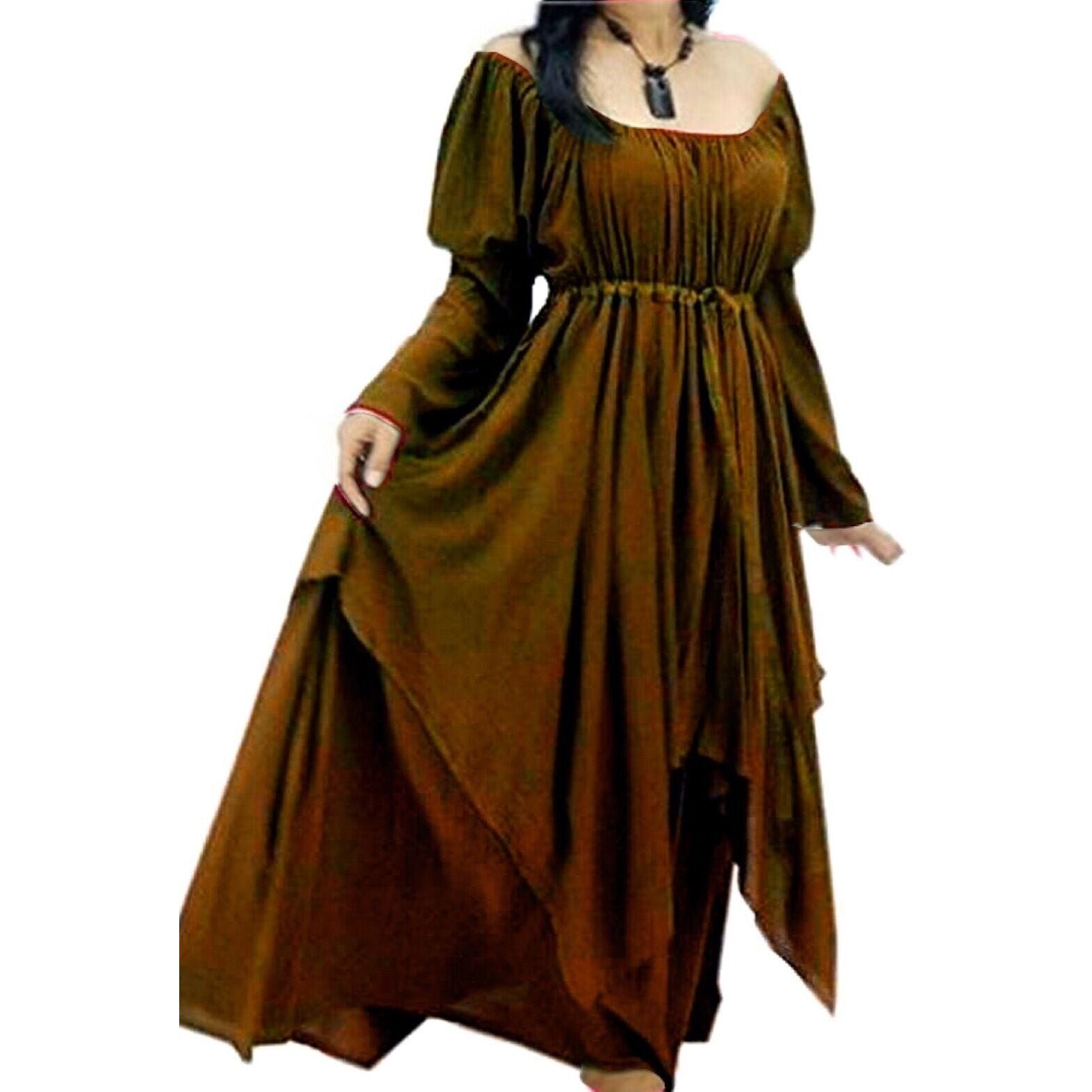 Maren Renaissance Layered Empire Waist Wedding Maxi Dress